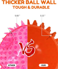 Pweituoet 4.5” Heavy Duty Squeaky Dog Balls for Medium Large Dogs - 4.5" - image 4