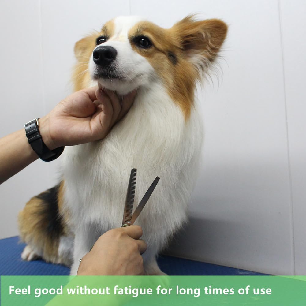 Curved Dog Grooming Scissors, Trimming Face and Paws. - Blending (Super Lightweight) / 6.5" - image 4