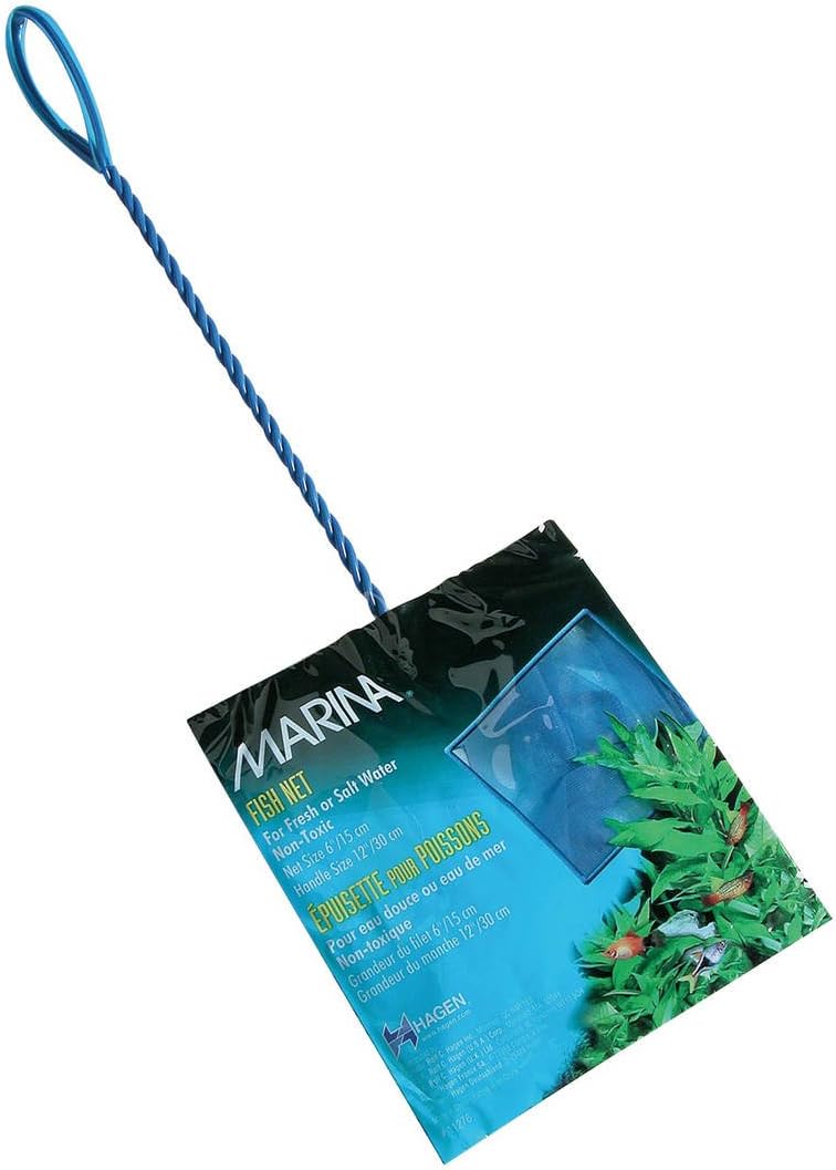 Marina Blue Fine Nylon Net with Handle - Large - 6"