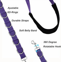Dog Grooming Belly Strap Belly Band & Loop 3 Sets Adjustable Dogs - purple - image 3