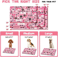 Dog Food Mats for Floors Waterproof - Pink / 32"L x 24"W - image 4