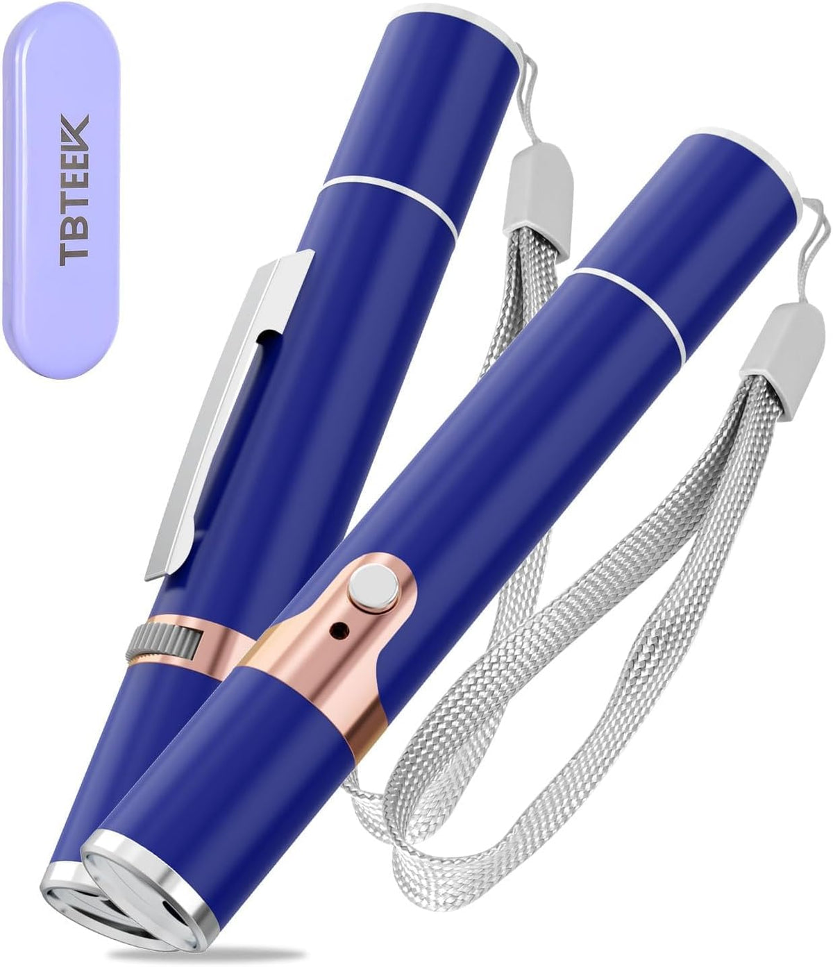 TBTeek Cat Toys, with Metal Case, Rechargeable - Blue / Red Light