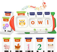 QuTZ Phonics Learning Toy for Preschool Kids - Blue / CVC Words Spelling