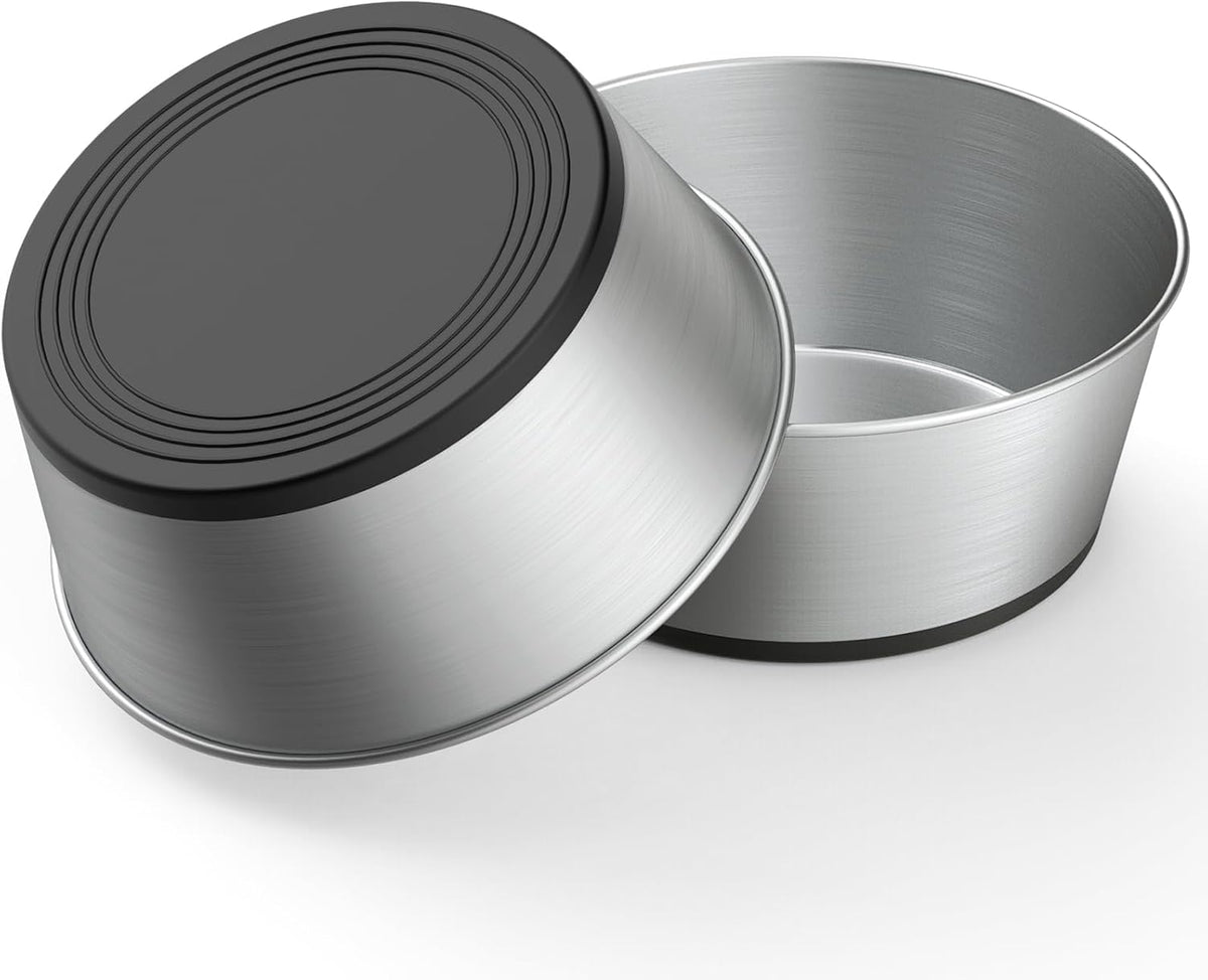 Stainless Steel Dog Bowls Set of 2 - Type A: 8 Cups