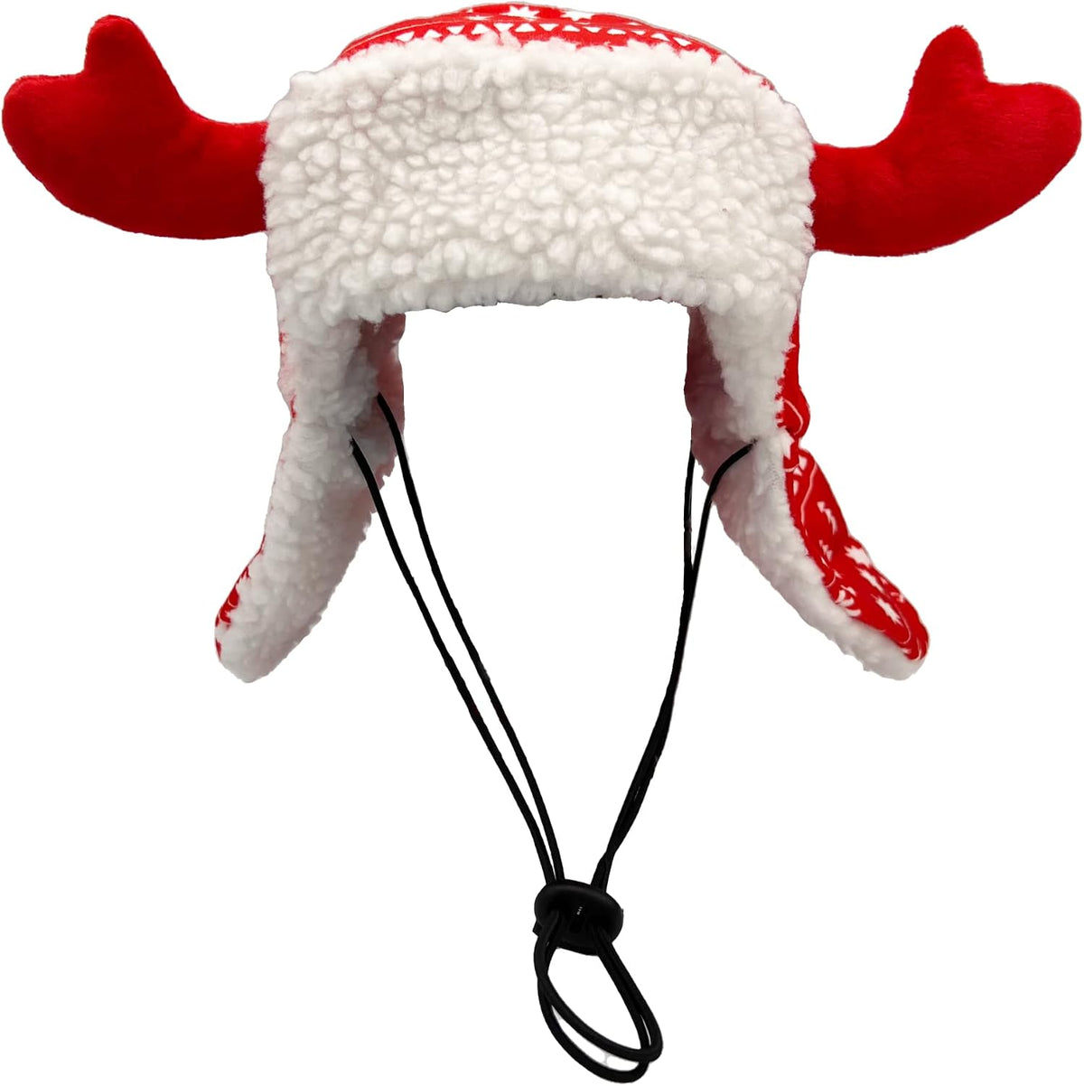 Huxley & Kent SnugFit Pet Hat for Dogs & Cats - Antler Red Fairisle / Large