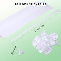 Pllieay 100 Pieces Balloon Sticks - 35PCS White Balloon Sticks - image 3