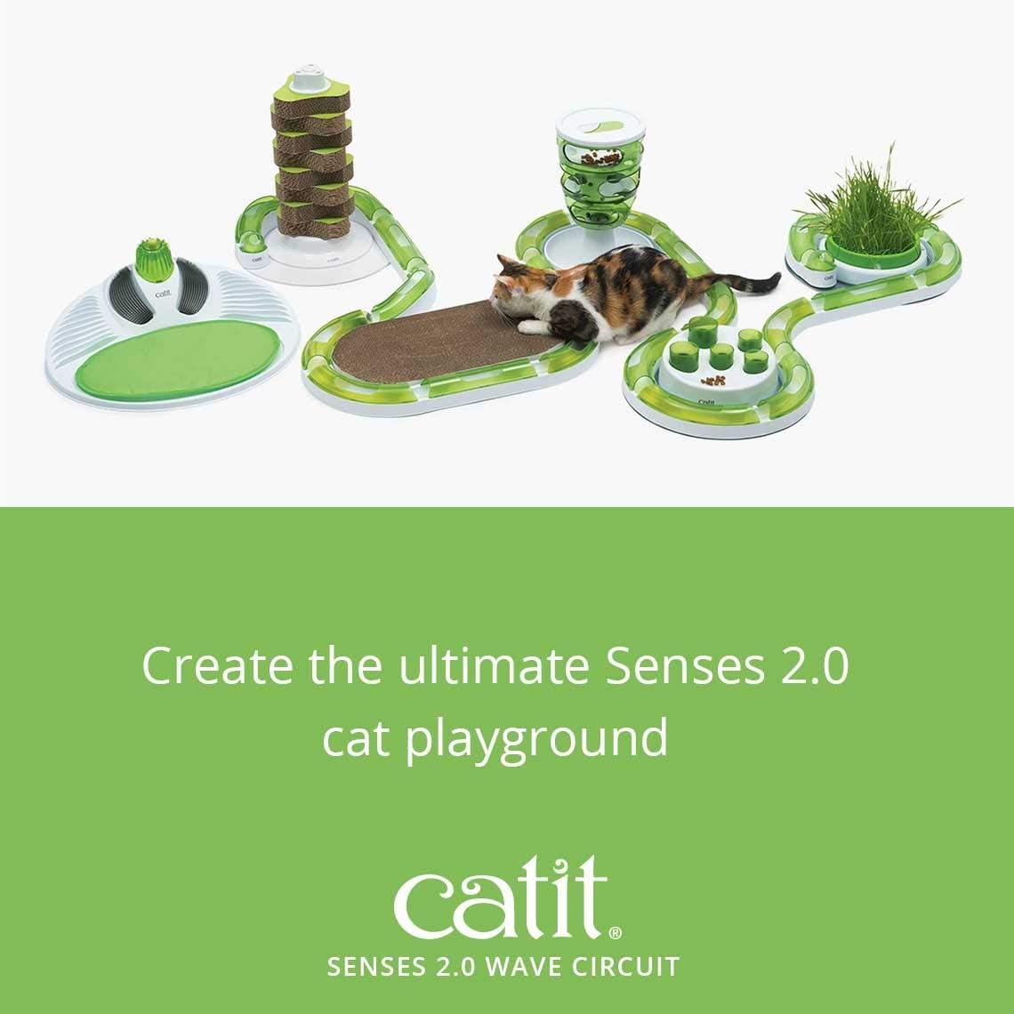 Catit Senses 2.0 Play Circuit Interactive Cat Toy - Wave Circuit / Standard Packaging - image 4