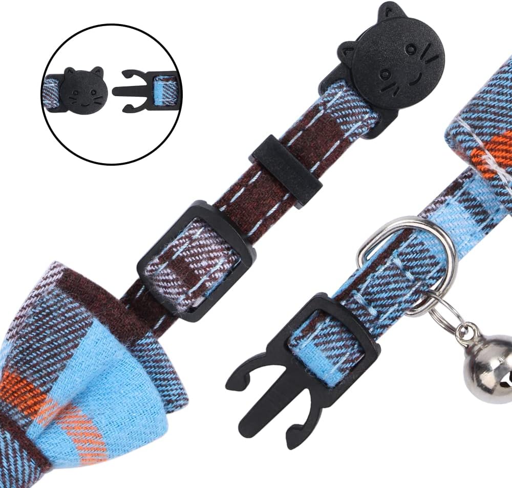 Faleela Breakaway Cat Collar with Bells - 2023new-Blue - image 3