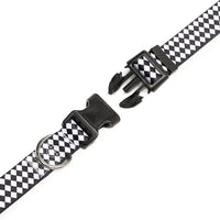 Mercano Adjustable Dog Collar - Special Design Patterns, Soft Nylon Comfortable Durable Pet Collar for Small Medium Large Dogs (S, Rhomb)