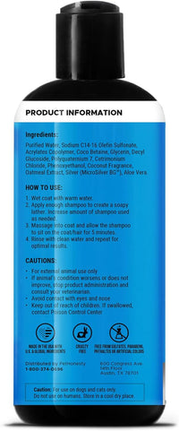 Restore + Soothe 2 in 1 Shampoo + Conditioner for Sensitive Skin for Dogs & Cats - Dog Skin and Coat Supplement - Soothes Itching, Irritation and Hot Spots (Coconut) - 16oz