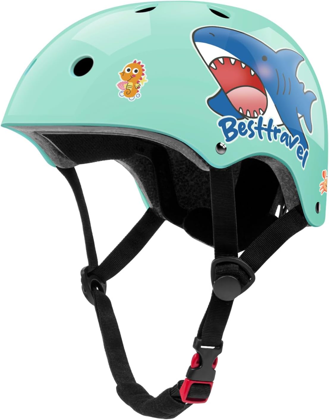 Besttravel Kids Helmet, Toddler Adjustable Kids Ages 3-8 Years Old Boys Girls Multi-Sports Safety - Teal