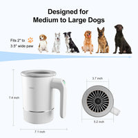 DOGNESS Automatic Dog Paw Cleaner Cup Paw Washer for Medium & Large - White / Medium & Large Dogs - image 3