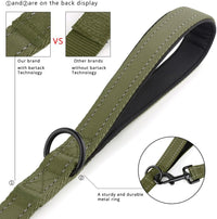 Plutus Pet Double Handle Dog Leash, for Medium Large Dogs - 5 FT / Ranger Green - image 3