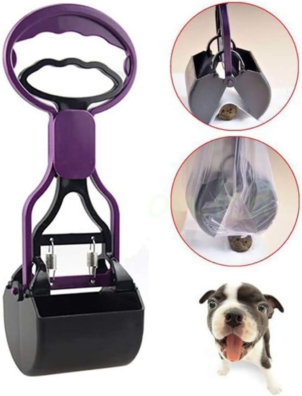 Pet Pooper Scooper for Dogs Cats – Essentials for Dogs - Purple - image 3