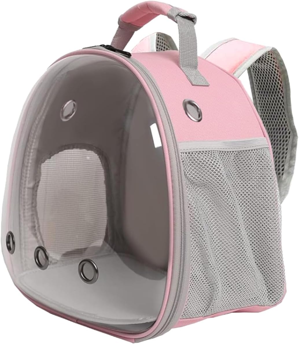 Small Animals Tent, Breathable Transparent Pet Playpen Pop Open Outdoor/Indoor Exercise Fence - Pink+pink / Backpack+Playpen - image 4