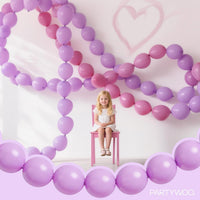 PartyWoo 100 white 6 inch linking balloons for garlands and arches - view 30