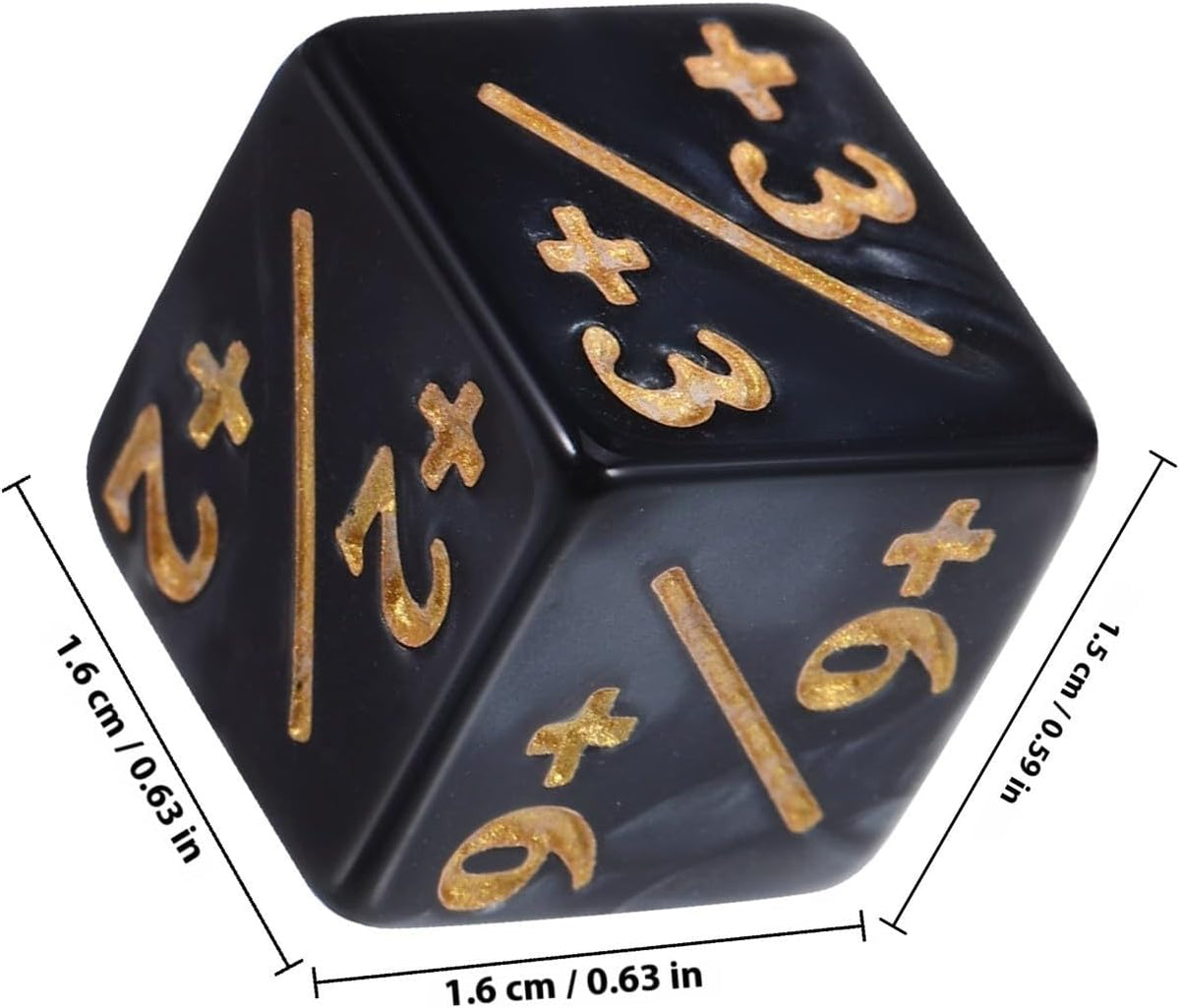 TOPPERFUN 24 black acrylic +1 token D6 counter dice for card games - view 10