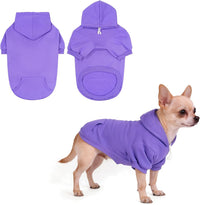 Dog Hoodie for Large Medium Small Dogs - Purple / Small