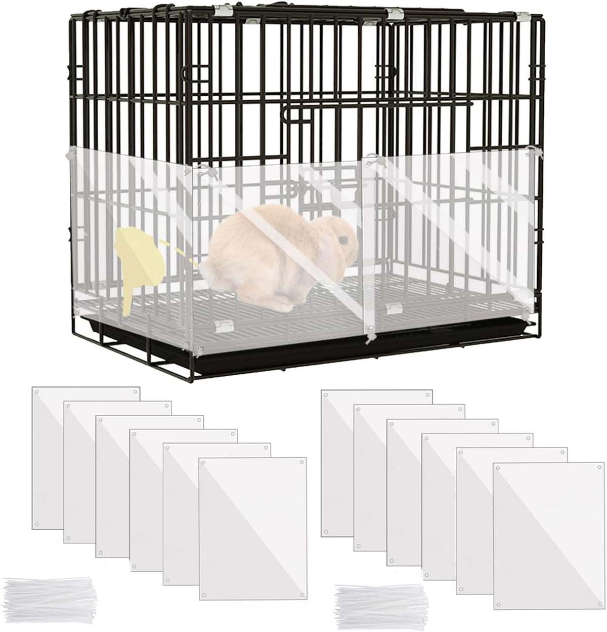 KEYIDE 12 Pcs Urine Guard for Rabbit, Guinea Pig - 12pcs