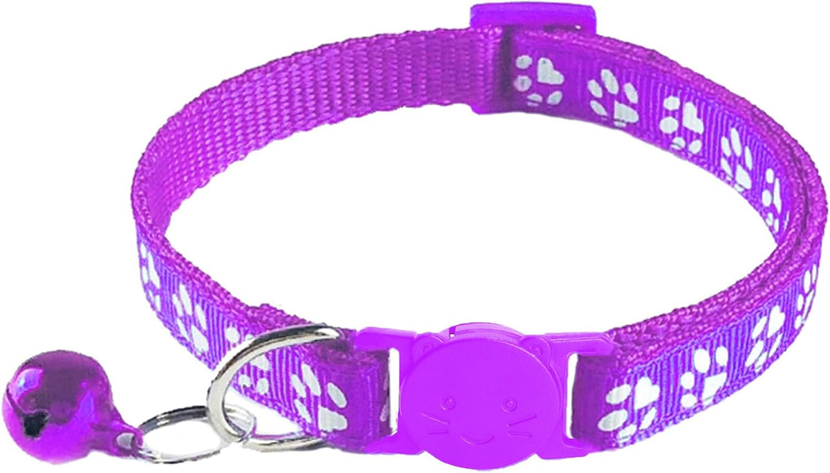 2 Pack Breakaway Cat Collars with Bells - Purple - image 3
