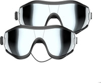 NVTED Dog Sunglasses Dog Goggles, UV Protection Wind Protection Dust Protection Fog Protection Pet Glasses Eye Wear Protection with Adjustable Strap for Medium or Large Dog (Pack of 2)