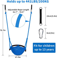 Hi-Na Tree Swing for Kids - Blue - image 2
