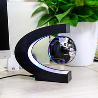 Magnetic Levitating Globe with LED Light - Black - image 2