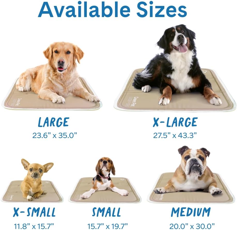 The Green Pet Shop Cool Pet Pad, Self-Cooling - Medium / Iced Latte - image 2