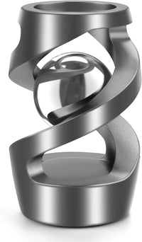 DOLASEV kinetic spinning desk toy in CNC machined metal, rose gold - view 4
