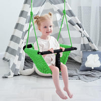 2 -in - 1 Toddler Swing. Swing Seat for kids Adjustable Ropes, for Kids Heavy Duty Rope Play - Green - image 2