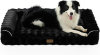 COZY KISS Orthopedic Large Dog Bed, Washable Pet Bed – Essentials for Dogs - XL (42x30x7 inch) / Black