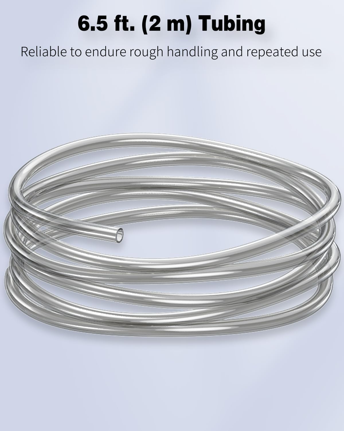 Pawfly Aquarium Airline Tubing 6.5 Feet Standard 3/16" Aquarium - Gray / 6.5 Feet - image 2