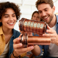 LJOYKID bronze mini cryptex letter lock puzzle box with hidden compartment - view 5