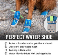 Canada Pooch Dog Boots for Hot Pavement - Dog Boots & Paw Protectors with Anti Slip Rubber | Water Friendly, Breathable Dog Shoes for Hot Days, Great for Dogs Neon Pink - Size 5