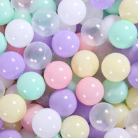 Heopeis 50 pack 2.75 inch pearl white plastic ball pit balls