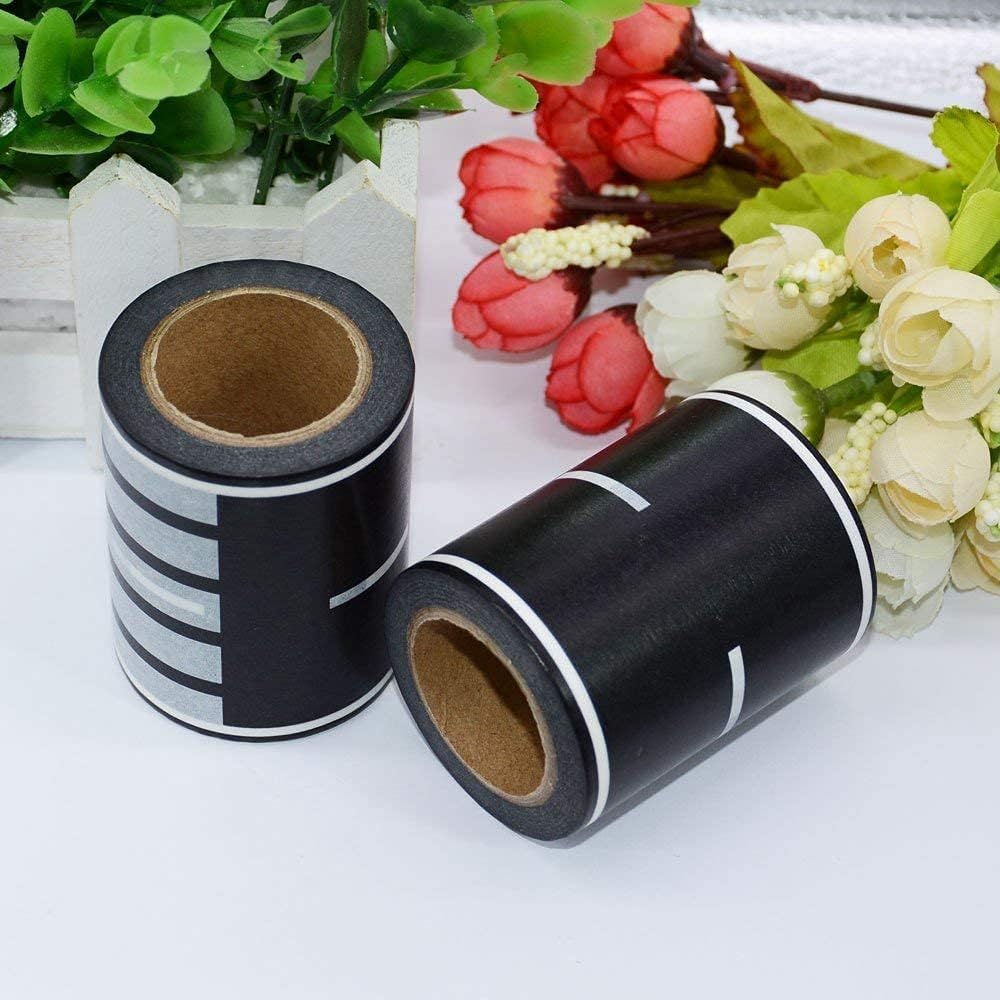 RECER Black Road Track Tape, Road Tape Track - 2 Rolls, 4" x 33' - image 2