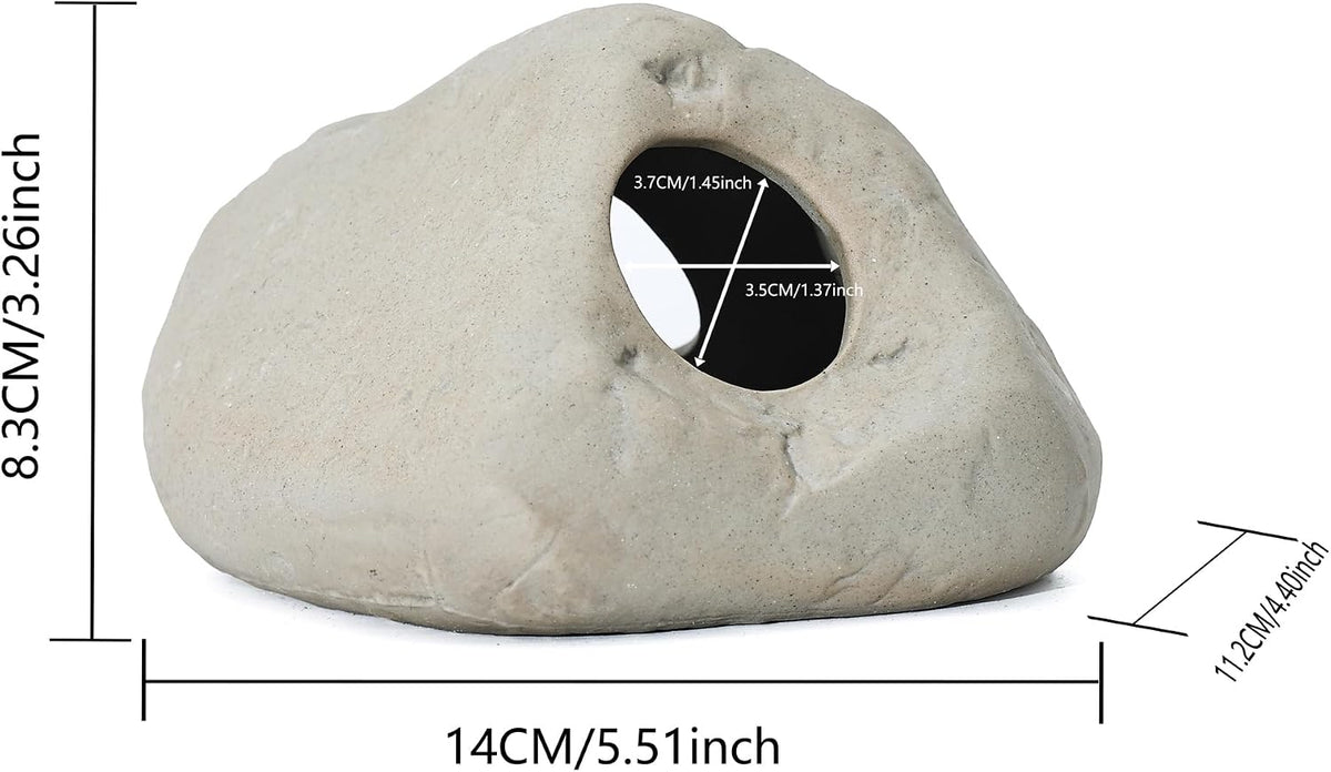 Aquarium Rock Smooth Cave Decor for Shrimp Cichlid Hiding – Essentials for Fish - Set 8 - image 3