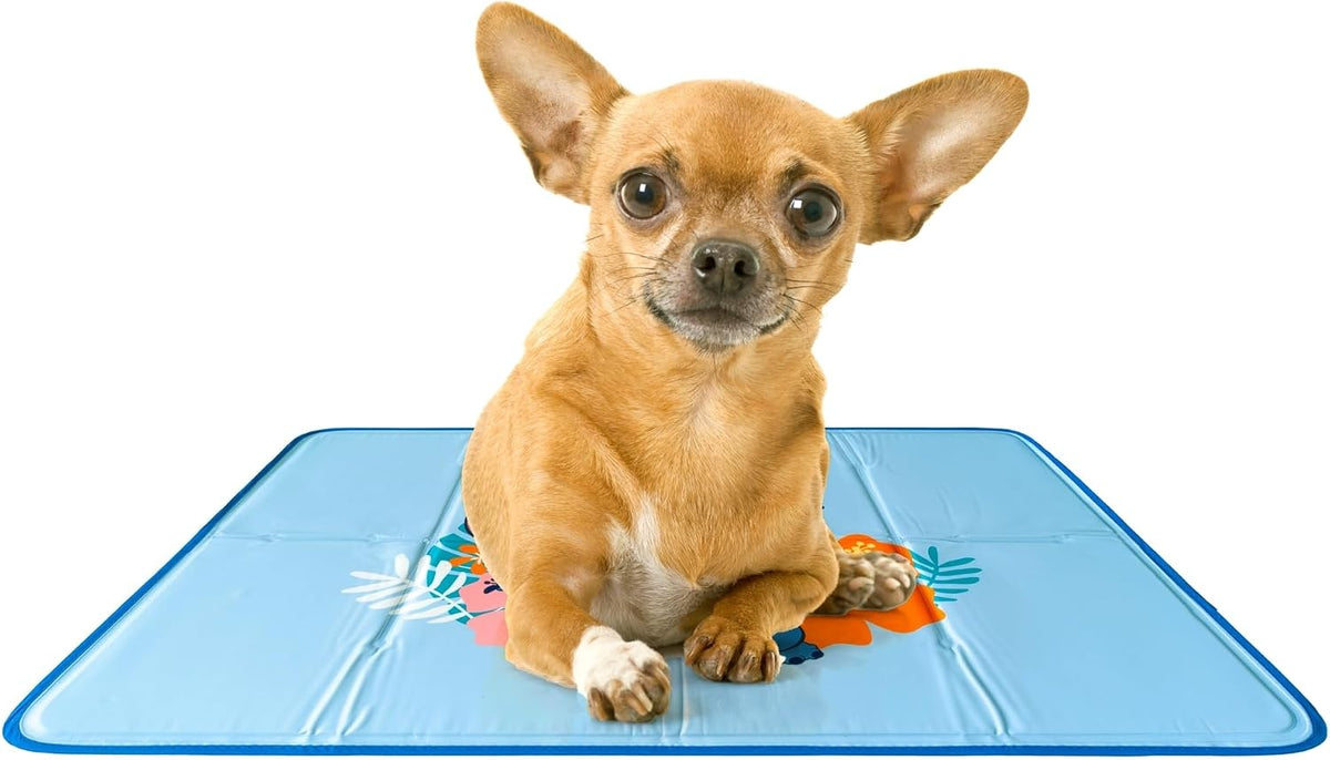 The Green Pet Shop Cool Pet Pad, Self-Cooling - X-Small / Stitch