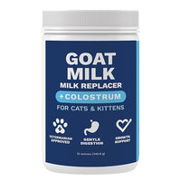 Under the Weather Kitten Milk Replacement Powder + Colostrum for Cats & Kittens | Goat Milk Replacer Powder | Goat-Based Formula with Colostrum for Immune & Digestive Support - 12 oz
