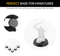 FIGURESLAB 100 black textured plastic miniature bases in 7 sizes - view 14