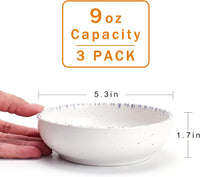 Ceramic Cat Bowls, Howise Pet Bowl Cat Dishes for Food and Water - violet blue - image 4