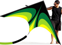 SGftre Delta Kite for Kids & Adults，Extremely Easy to Fly - Green-2