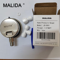 Malida Stainless Water Pressure Test Gauge - 2 Pack - image 2