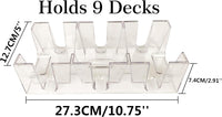 Yuanhe 9 Deck Clear Canasta Playing Card Tray – Fun for Kids & Family - 9 Deck - image 4