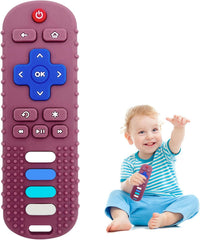 2Pcs Silicone Teething Toys - Rose Red