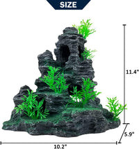 Extra Large Aquarium Decorations Large Fish Tank Rocks Hideout – Essentials for Fish - Mountain View [ Tree ] - image 3