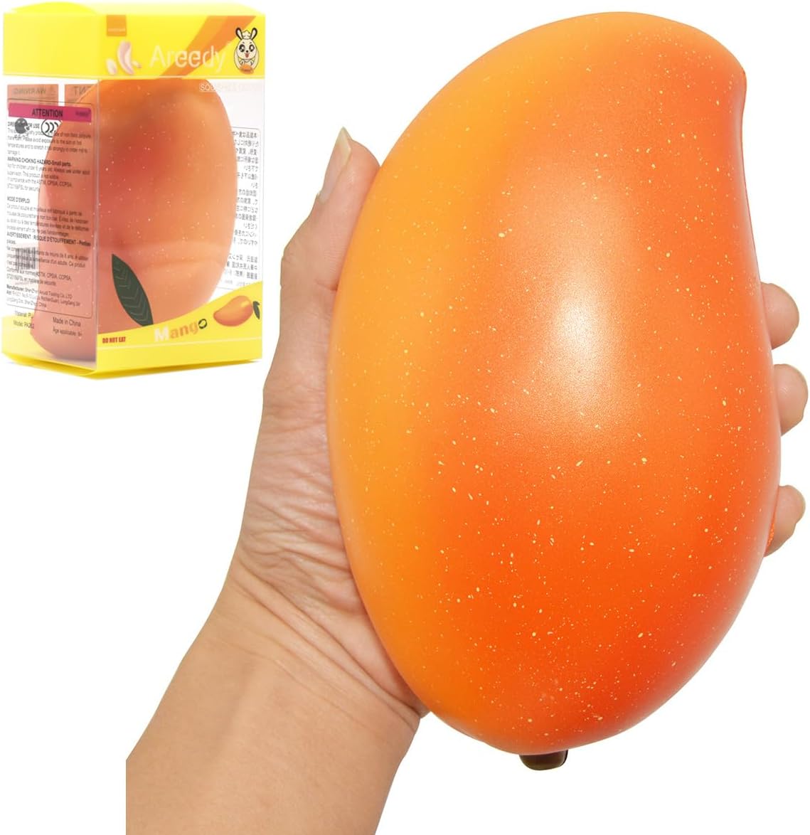 Squishy Gold Mango Colossal Slow Rising Scented Fruit Squishies – Fun for Kids & Family