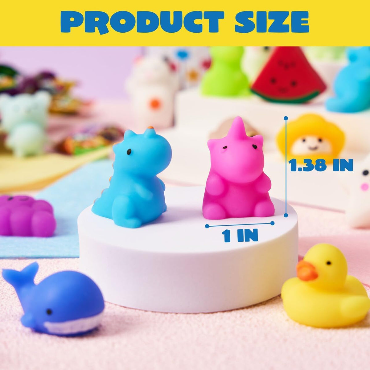 JOYIN Mochi Squishy Toys Set, Random 25 Pack Mini Squishy Mochi - 100 - image 3