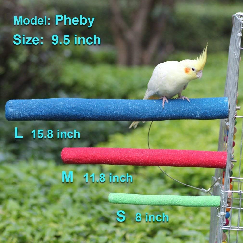 Bird Perch Rough-surfaced Nature Wood Stand Toy Branch for Parrots – Essentials for Birds - Straight Perch / M - image 4
