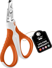 Mr. Pen, Cat Nail Clipper, Stainless Steel - Raspberry Red & White